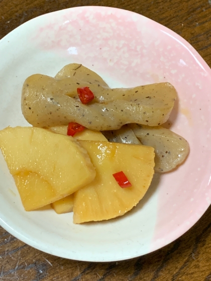 たけのことこんにゃくの煮物