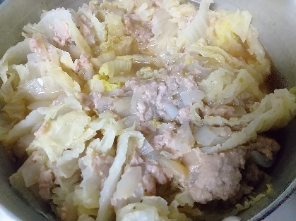 豚ひき肉と白菜のミルフィーユ鍋