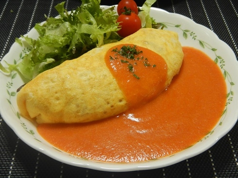 シチューリメイク トマトクリームオムライス レシピ 作り方 By あず 楽天レシピ