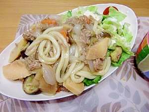 野菜たっぷりあんかけうどん