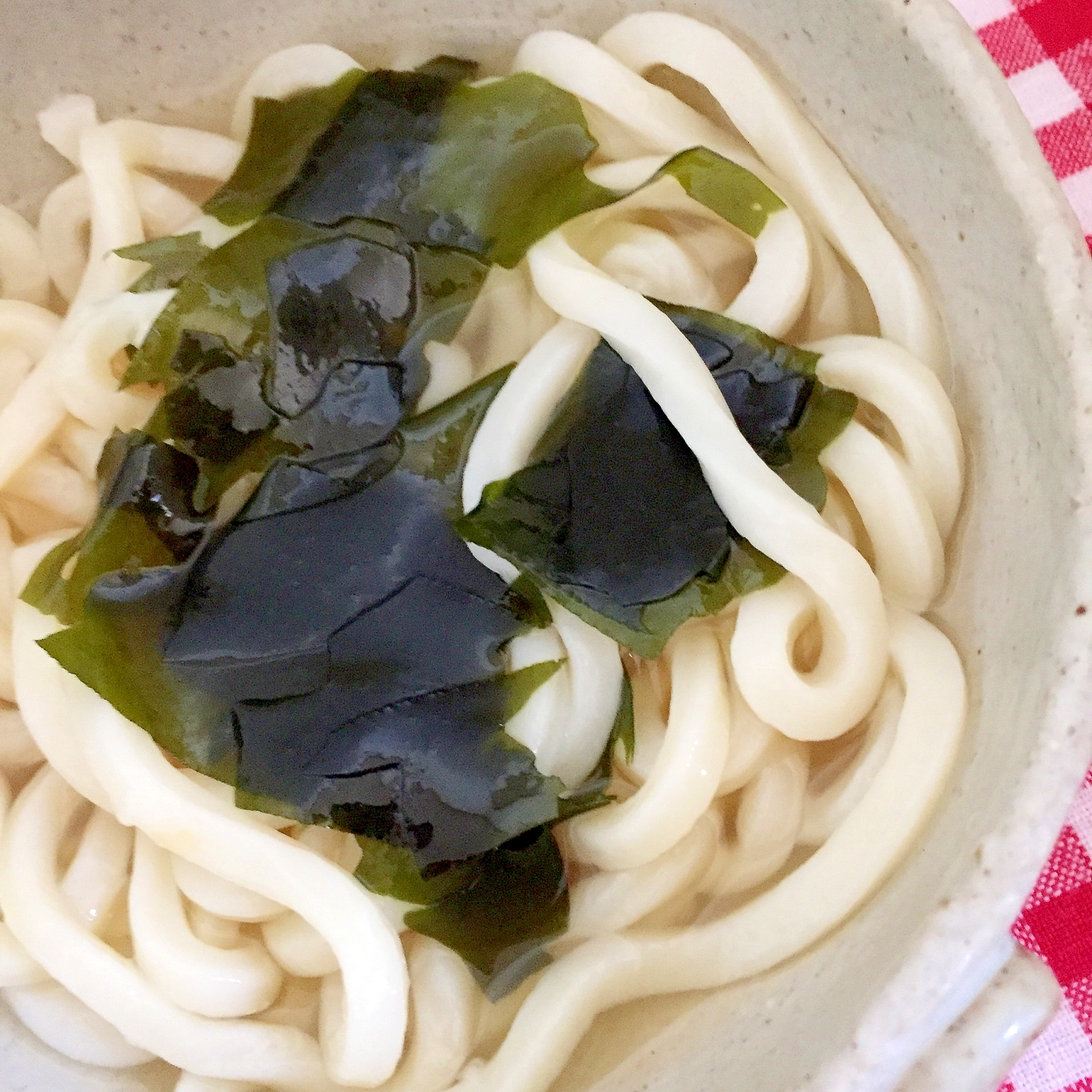 簡単！わかめうどん☆彡