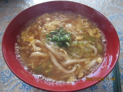 超簡単！5分でできる！トロトロ卵あんかけうどん