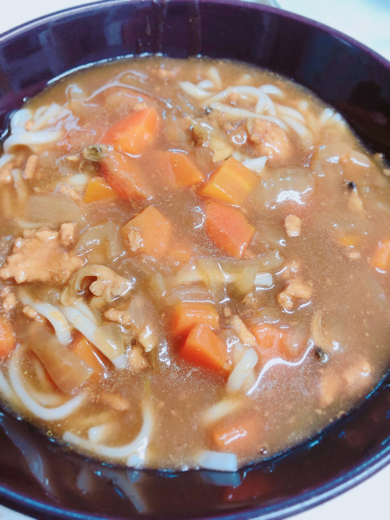 残りのカレーでカレーうどん