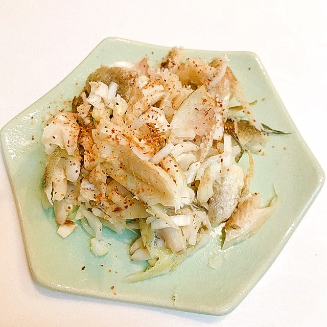 冷酒でどうぞ 氷下魚の干物長ネギ和え レシピ 作り方 By だだちゃまめごはん 楽天レシピ 冷酒でどうぞ 氷下魚の干物長ネギ和え レシピ 作り方 By だだちゃまめごはん 楽天レシピ