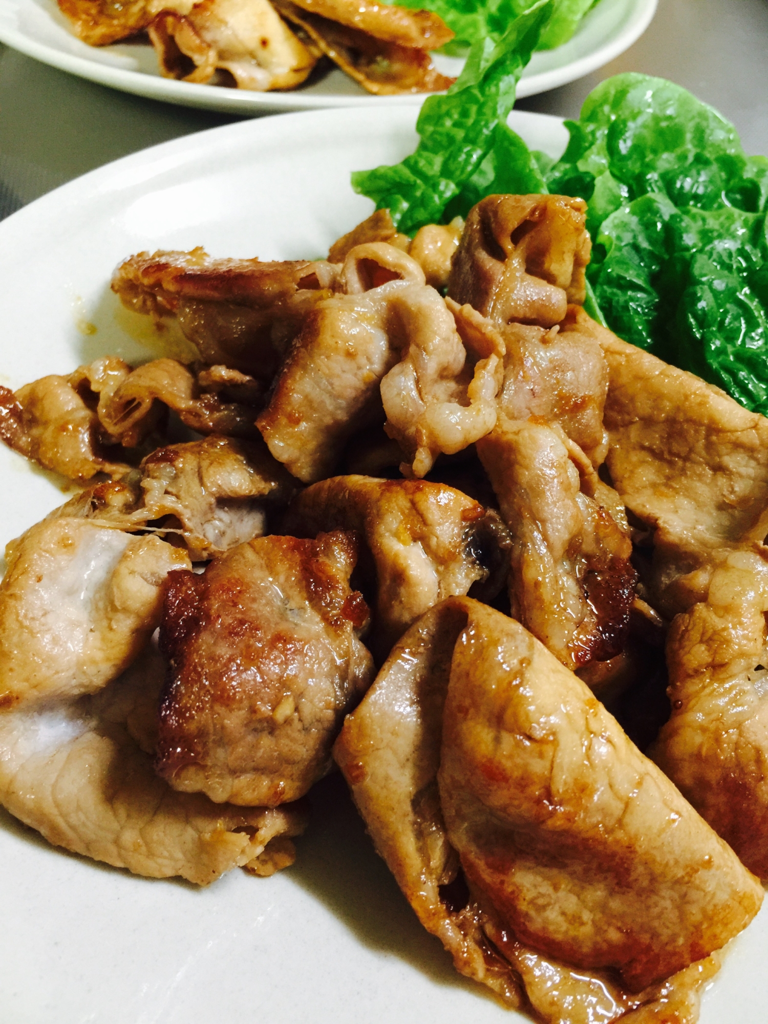 食欲そそるがっつりおかず！豚ロースの生姜醤油焼き