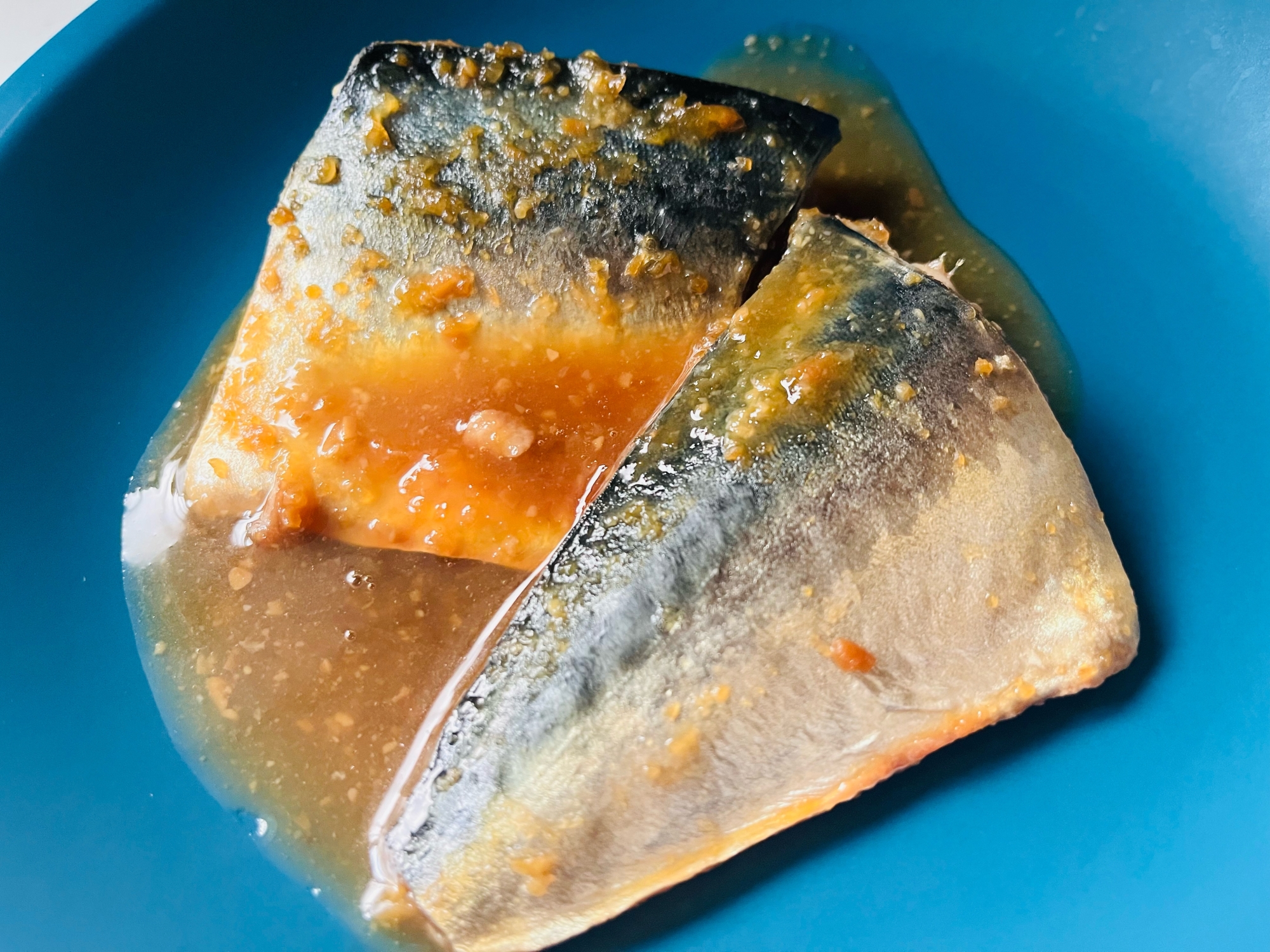 フライパンで簡単·͜· ᕷサバの味噌煮