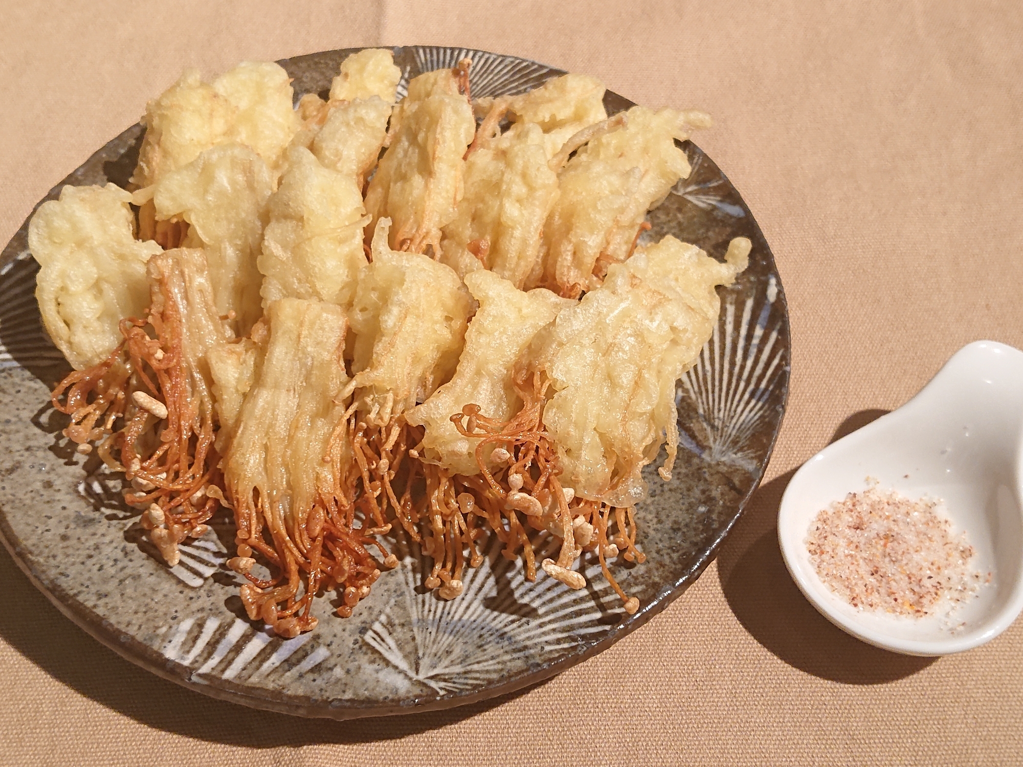 えのき茸のカリカリ天ぷら