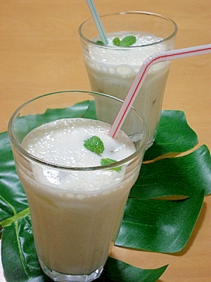 さっぱり ミントバナナジュース レシピ 作り方 By はちわれ413 楽天レシピ さっぱり ミントバナナジュース レシピ 作り方 By はちわれ413 楽天レシピ