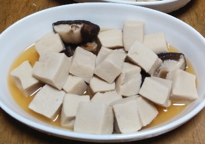 高野豆腐とオクラの煮物