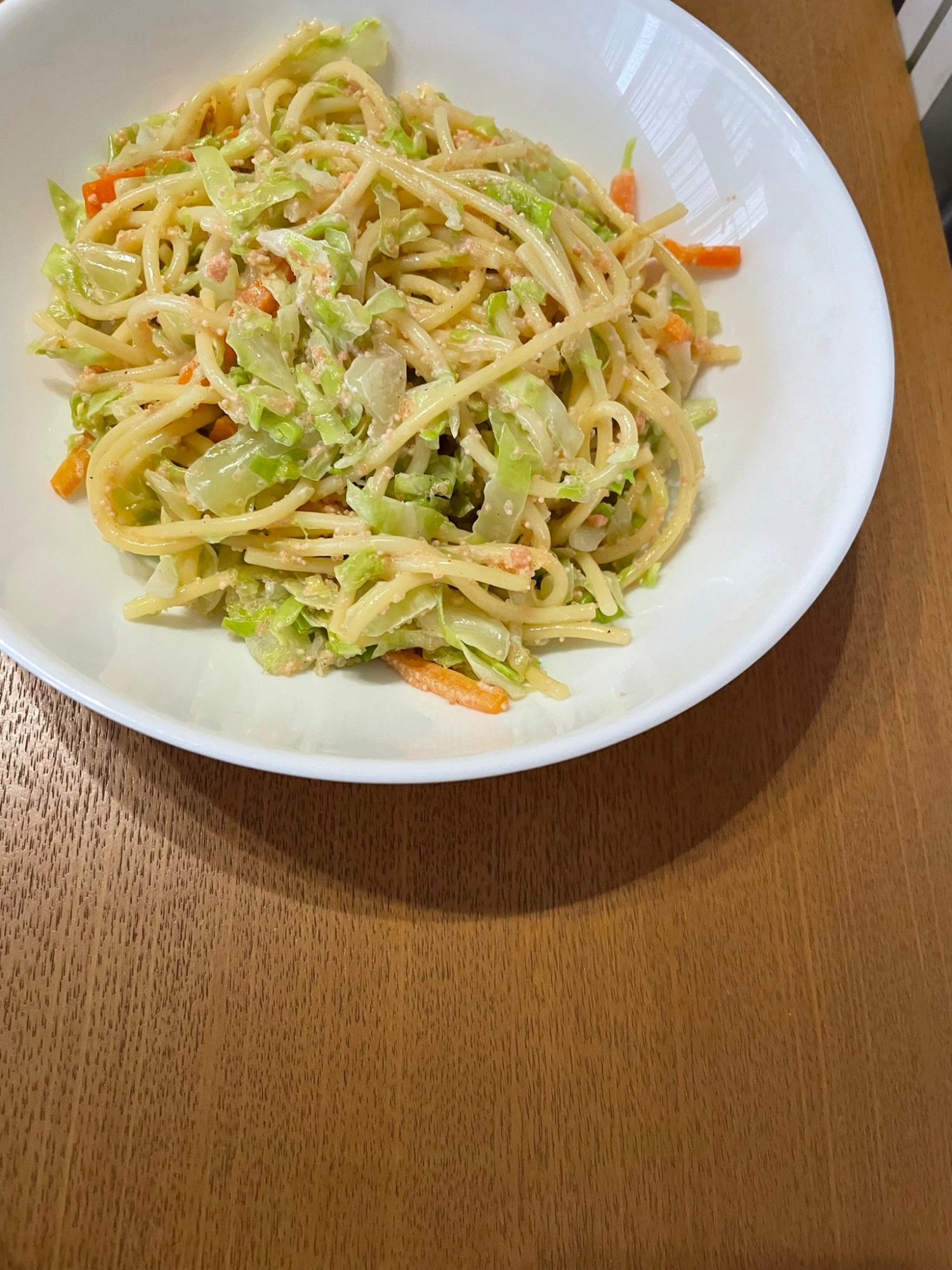 たらこキャベツにんじん入りスパゲティサラダ