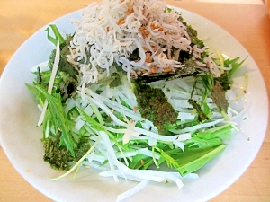 水菜と大根の和風しらすサラダ レシピ 作り方 By Mococo05 楽天レシピ