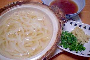 簡単で一番好きかも・・・｢釜揚げうどん」　　♪♪