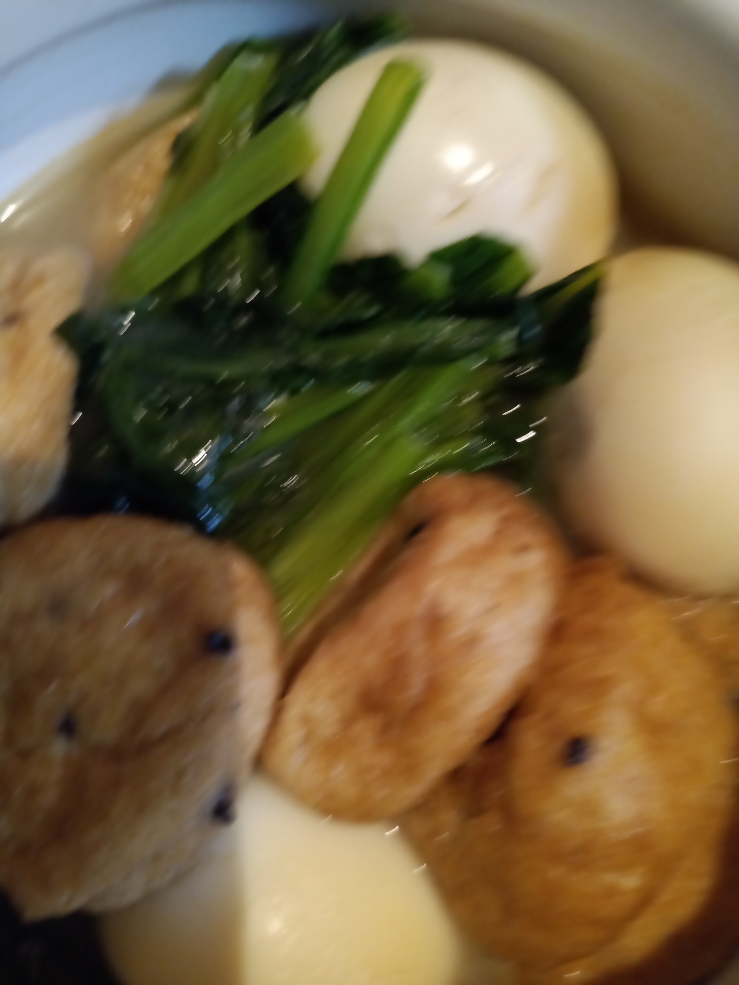 ♤がんもと小松菜の煮物