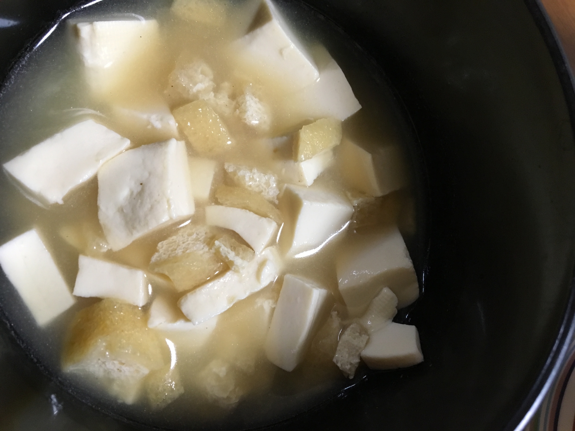 定番♡豆腐と油揚げの味噌汁