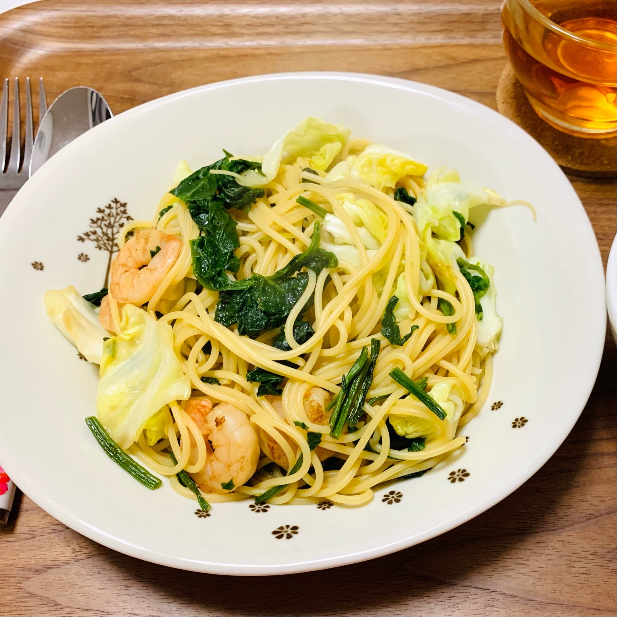 冷凍海老で簡単 バター醤油パスタ レシピ 作り方 By まいまい35 楽天レシピ