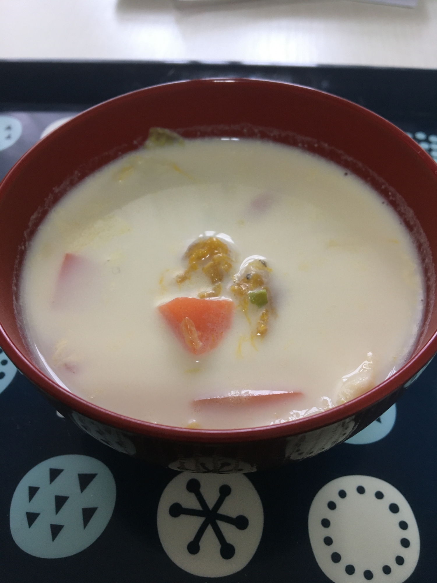 カボチャミルク味噌スープ