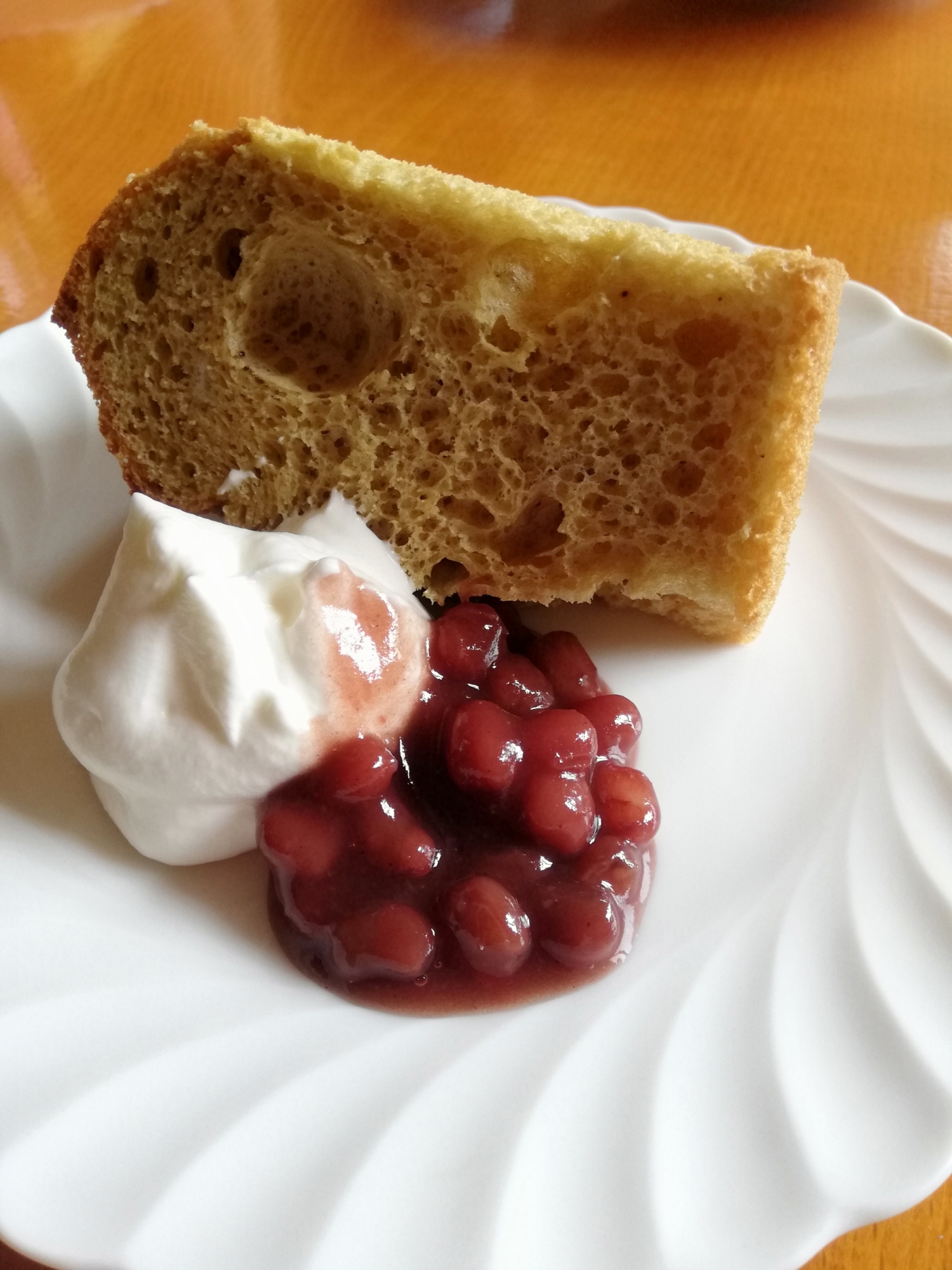 Hmで 緑茶シフォンケーキ レシピ 作り方 By Shimao0 楽天レシピ