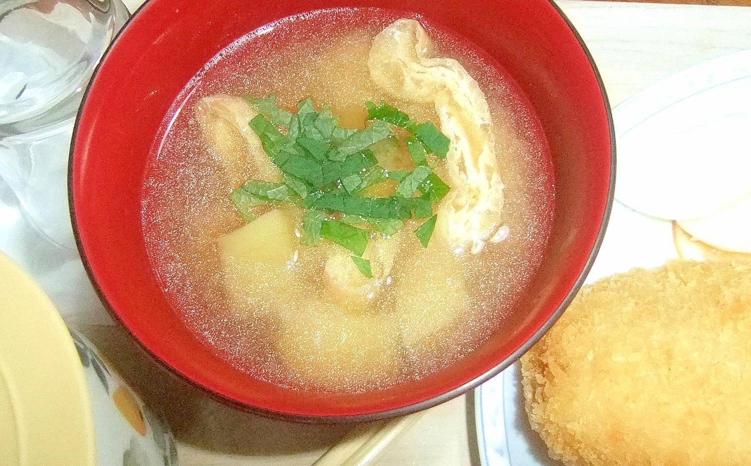 おじゃが＆あぶらげのお味噌汁