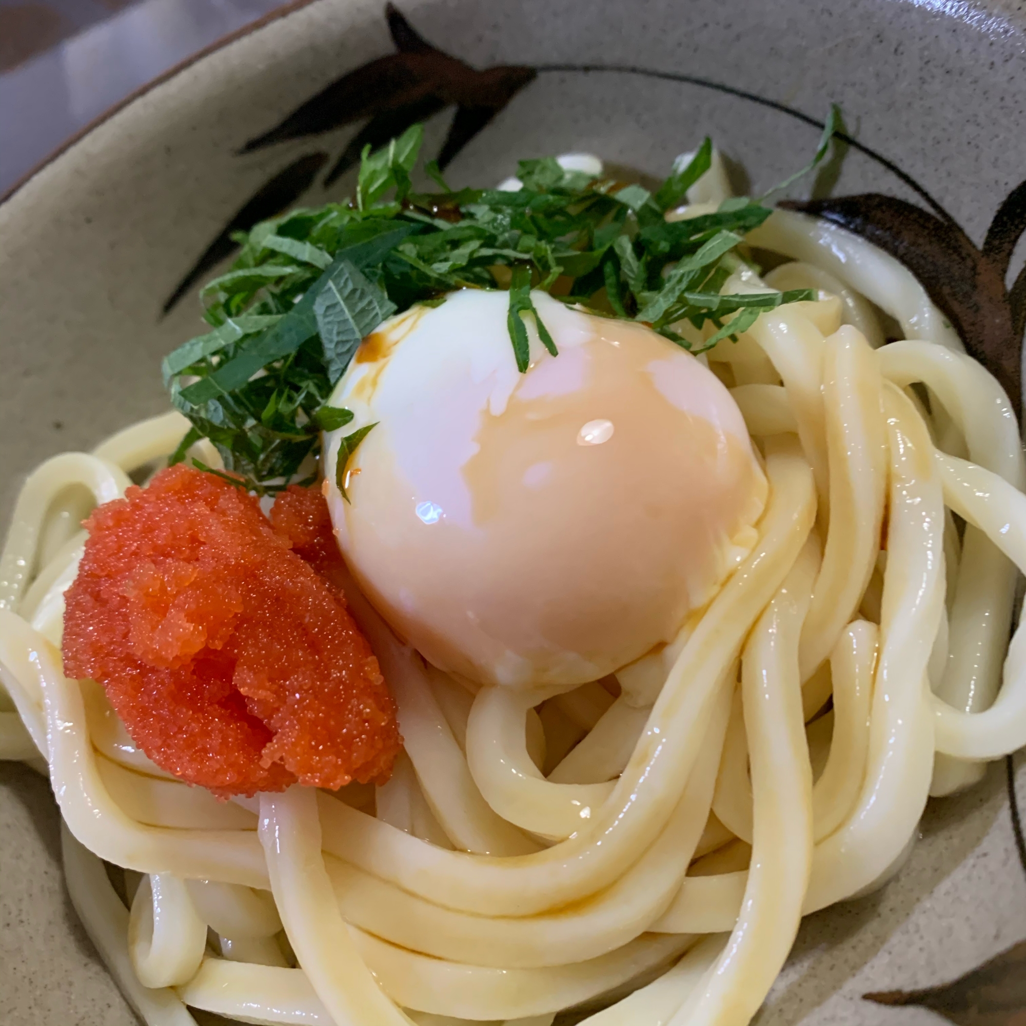 大葉薫る明太子うどん