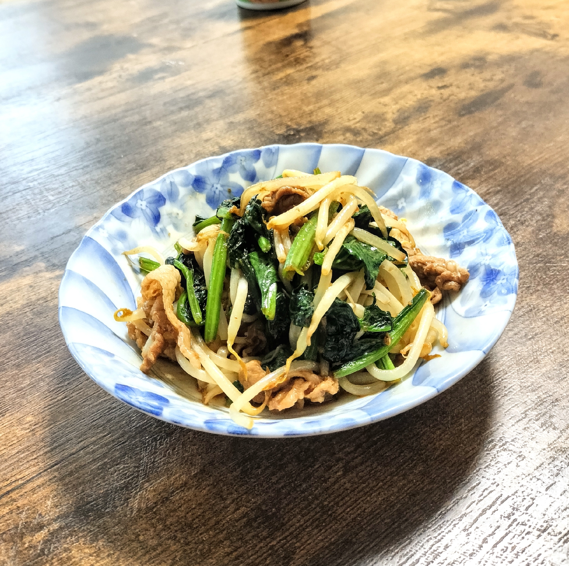 ほうれん草ともやしで焼き肉のたれ炒め〜今日も簡単〜