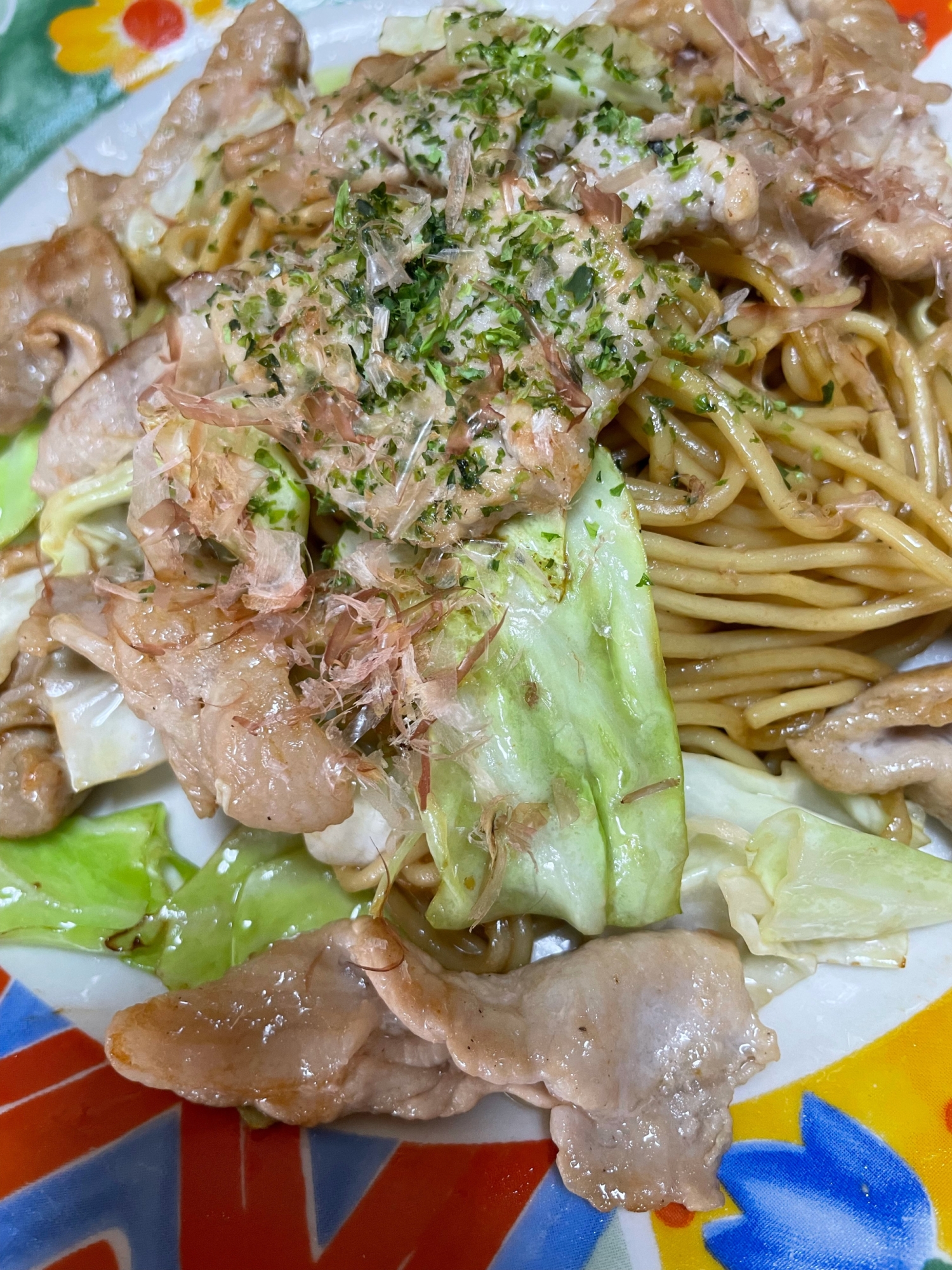 白だしで♡ソース焼きそば