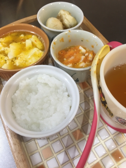 離乳食★お豆腐のカボチャあんかけ