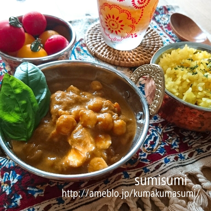 簡単本格！ひよこ豆のココナッツカレー