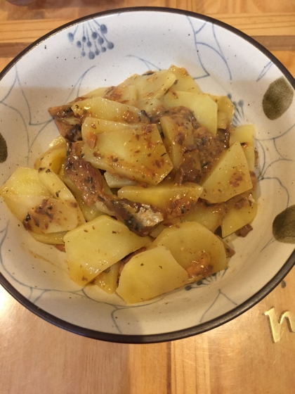 簡単☆さんまの蒲焼き缶deさんまじゃが