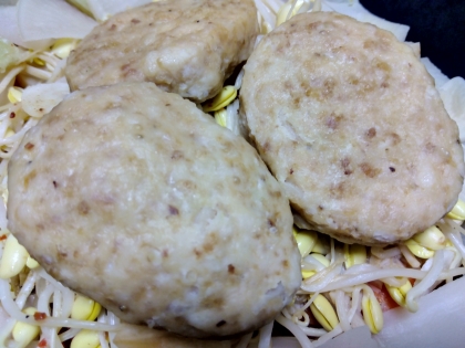もやしでかさ増し♡ハンバーグ