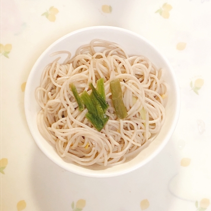 蕨☆わらびのせ冷たい蕎麦