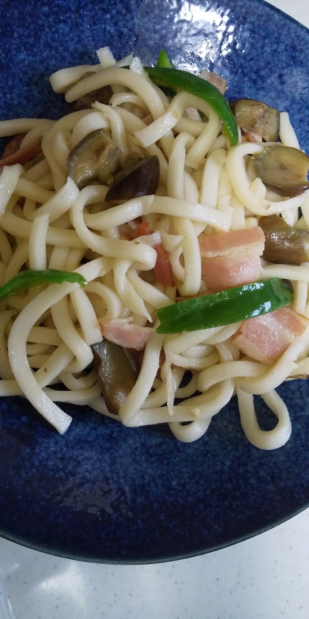 市販の塩焼きそばの粉末ソースde焼きうどん☆