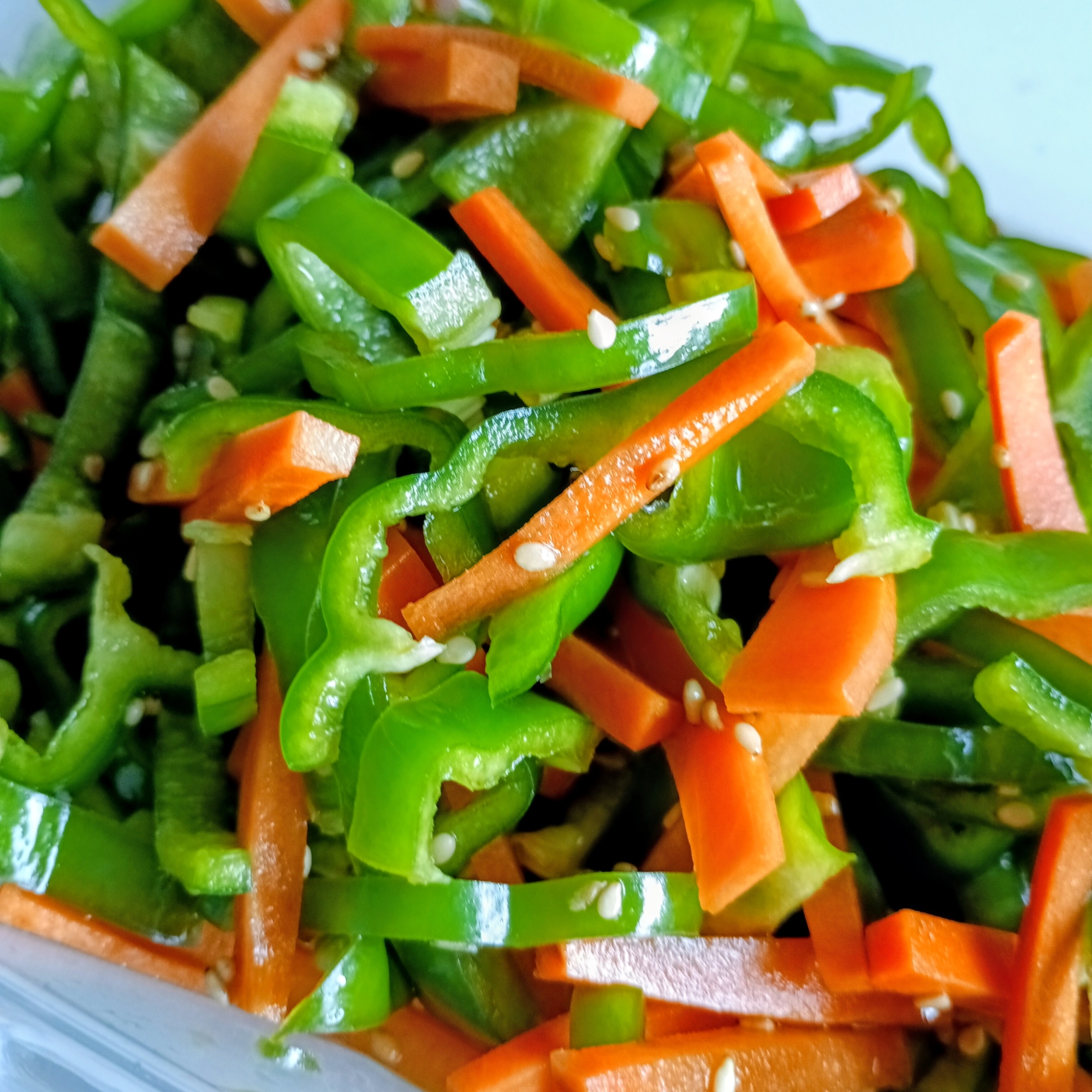 【レンジ調理】ピーマンのさっぱり和風サラダ【簡単】