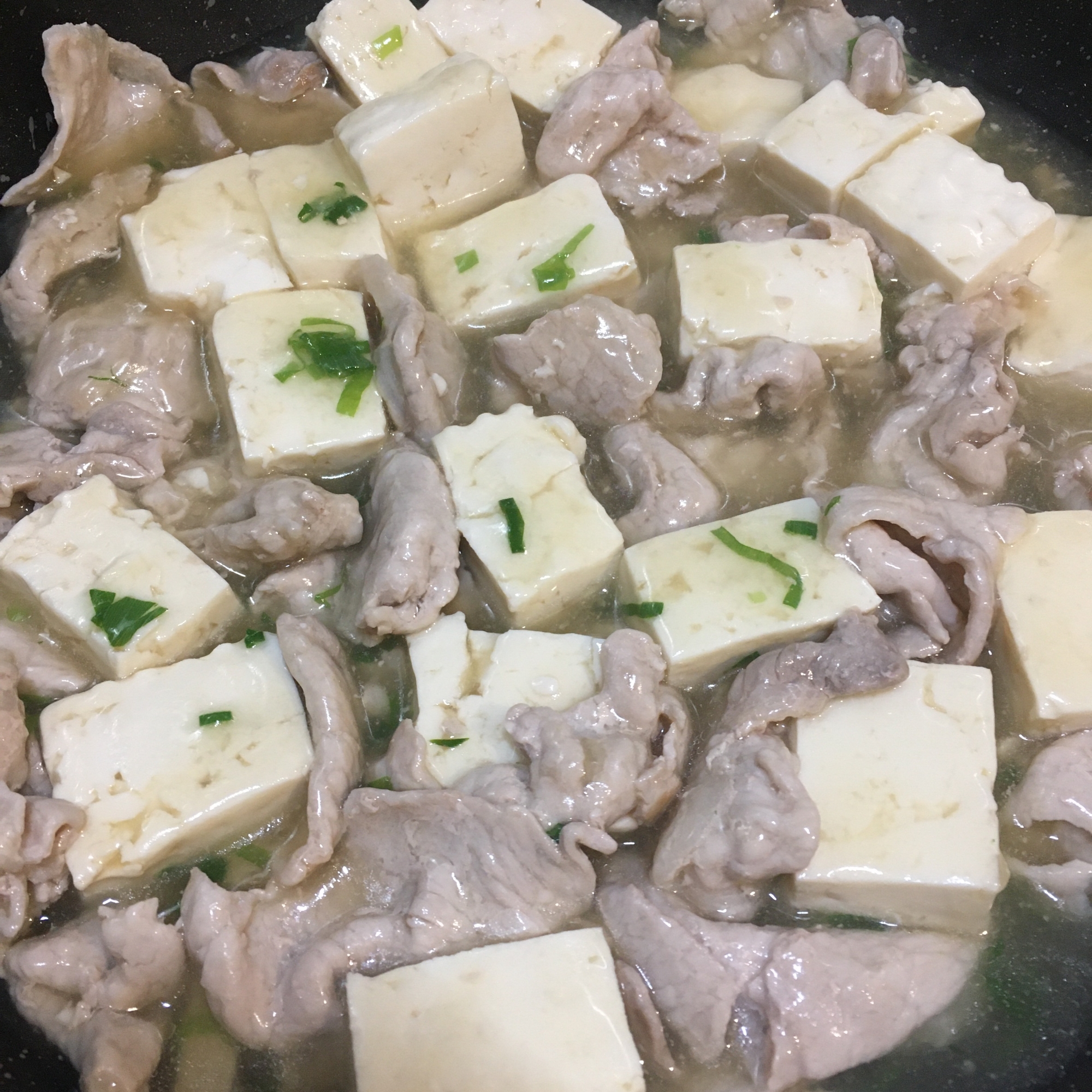 豚ロース肉と豆腐のとろみ煮
