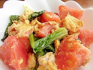 トマトとほうれん草の卵炒め レシピ 作り方 By Makura S 楽天レシピ トマトとほうれん草の卵炒め レシピ 作り方 By Makura S 楽天レシピ