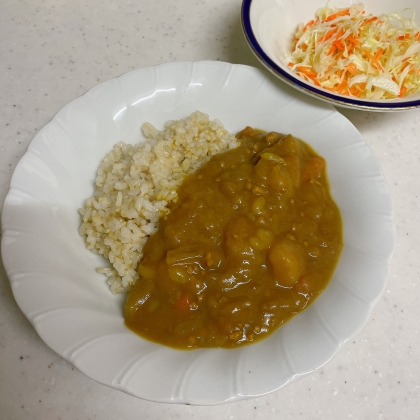 今夜は挽肉のカレーにしました！美味しいです(о´∀`о)♬