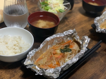 野菜はスーパーのカット野菜で代用してみました！美味しくできました(^^)