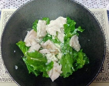 菜の花＆ささみの辛子ごま和え