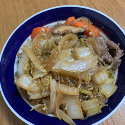 春雨入りのすき焼き煮