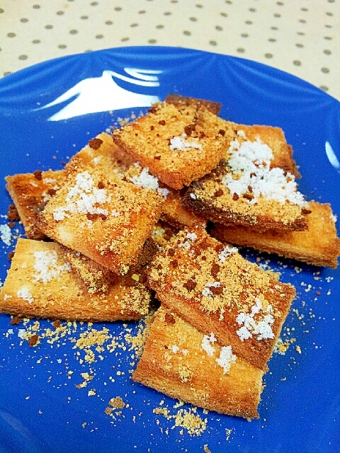 パンの耳でサクサク簡単おやつ✿コーヒーシュガー味