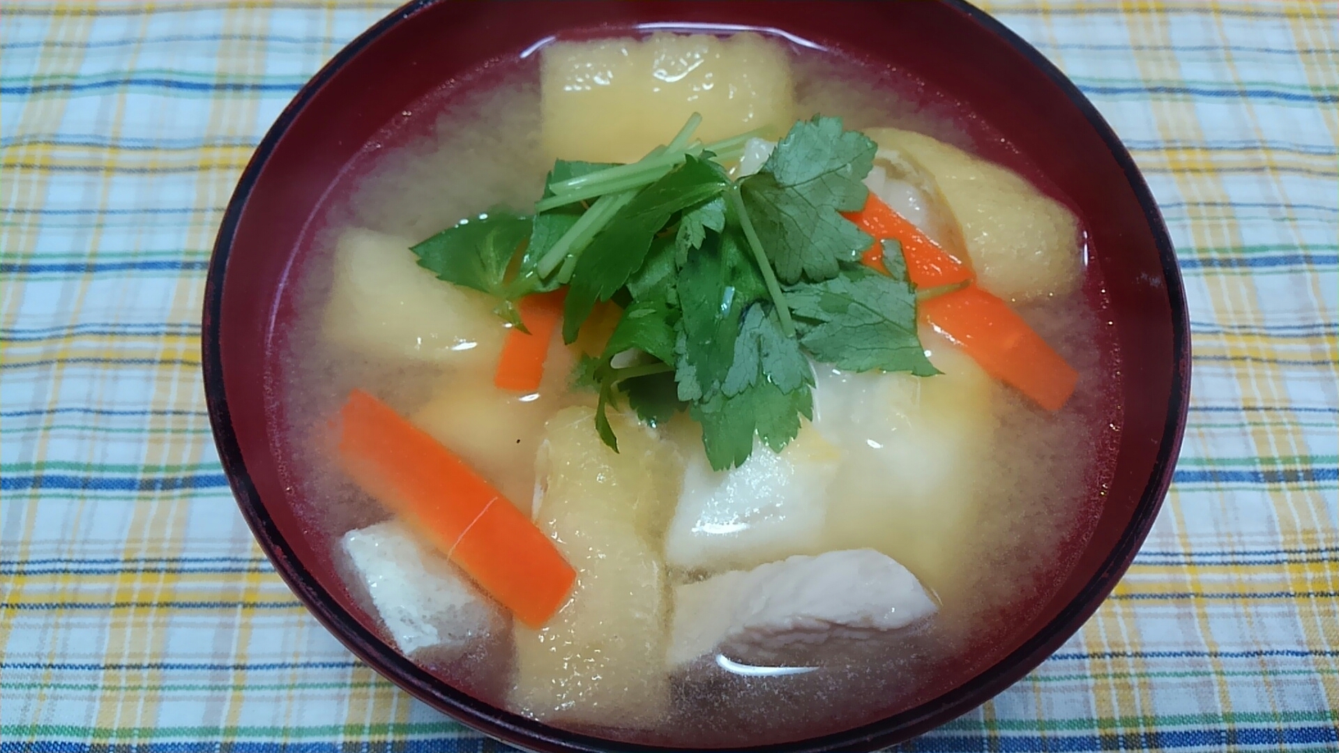 味噌仕立て雑煮＊