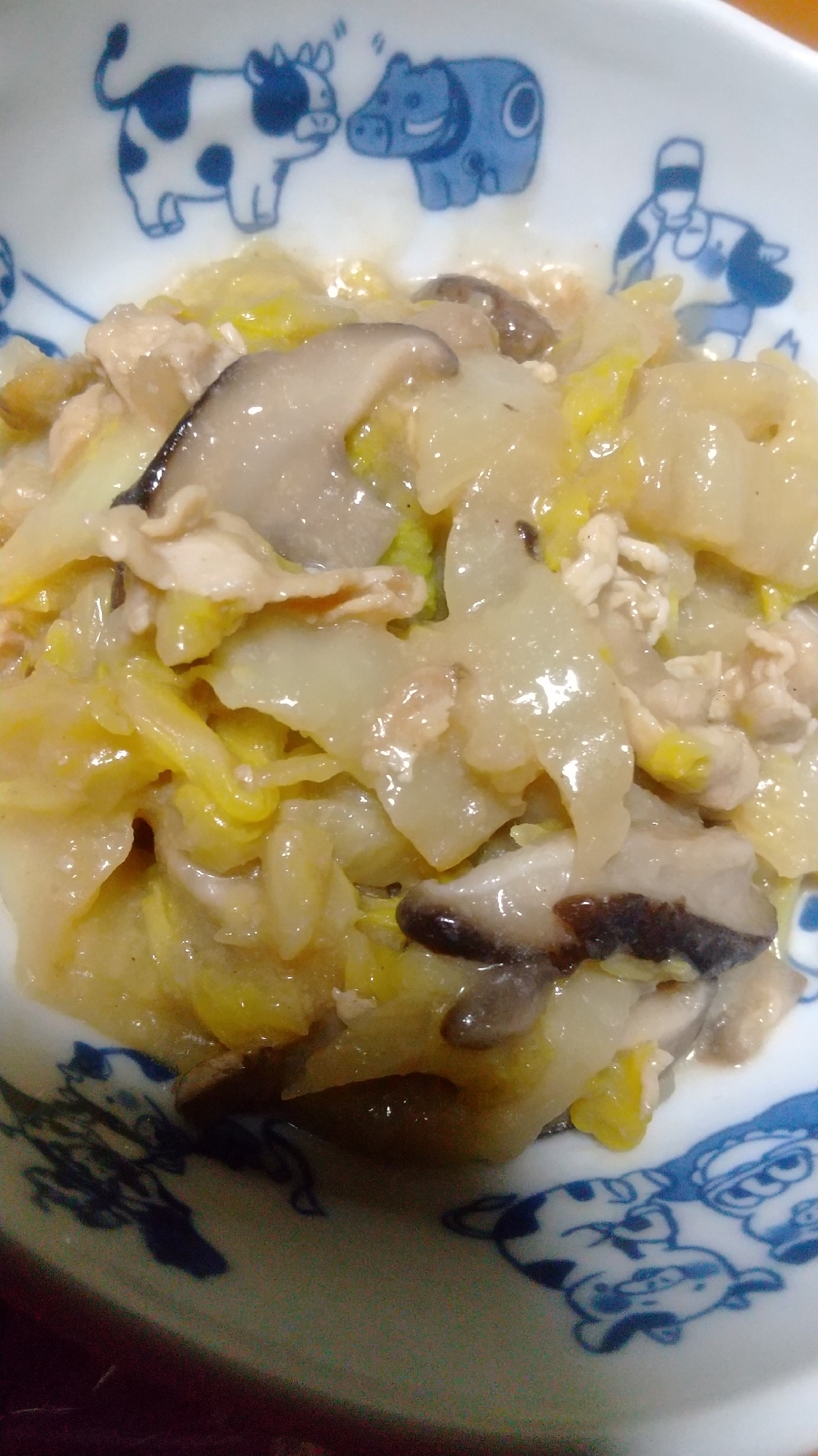 寒い日は暖まろ♡豚しゃぶ肉と白菜のあんかけ