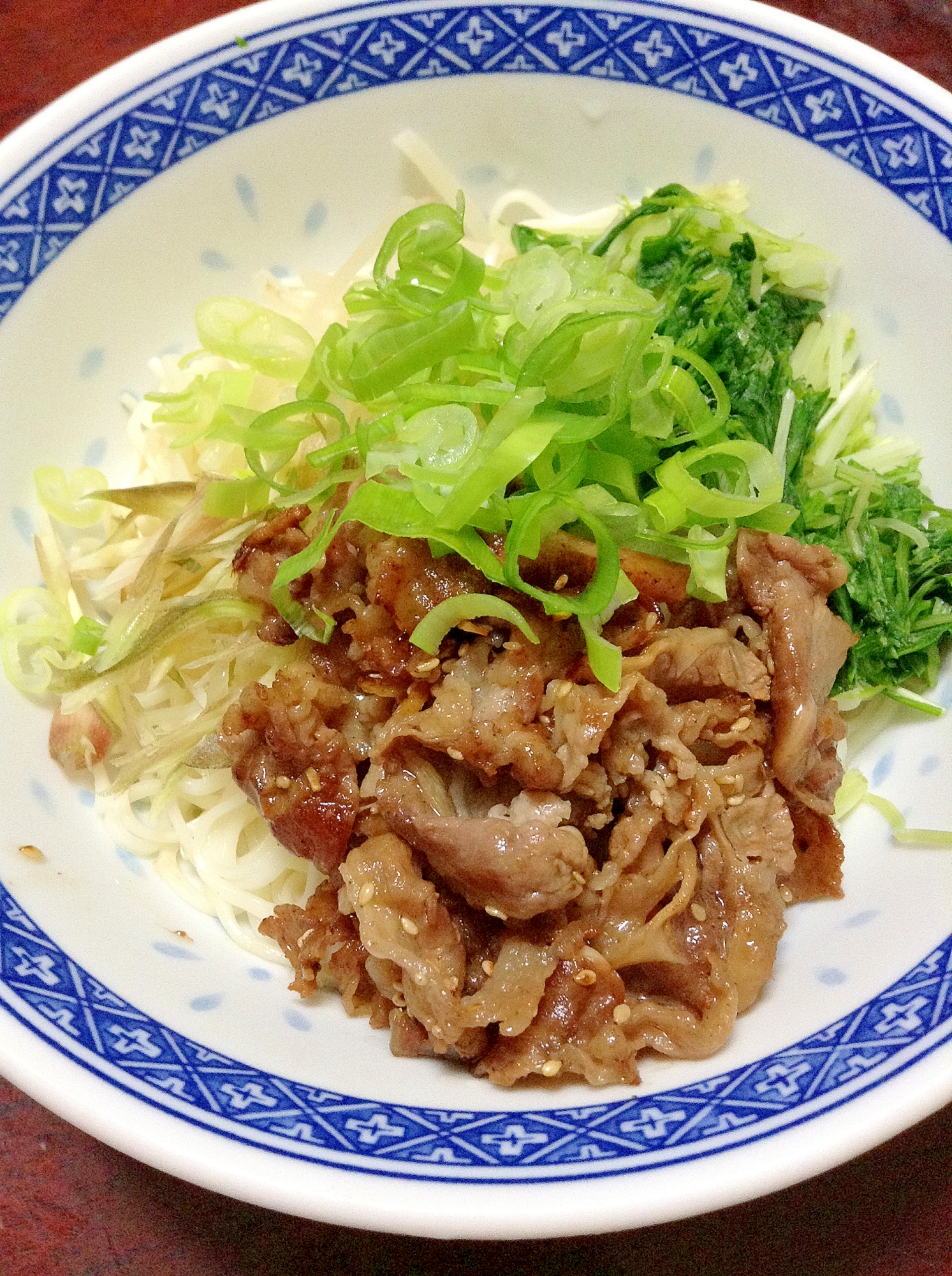 焼き肉☆スタミナ素麺【ガッツリ納涼メニュー】