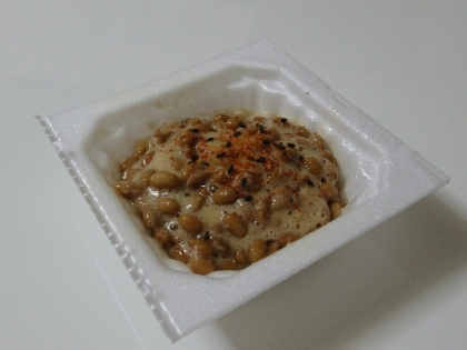 七味も生姜も納豆に入れるのは初めてでしたが合いますね(^〜^)