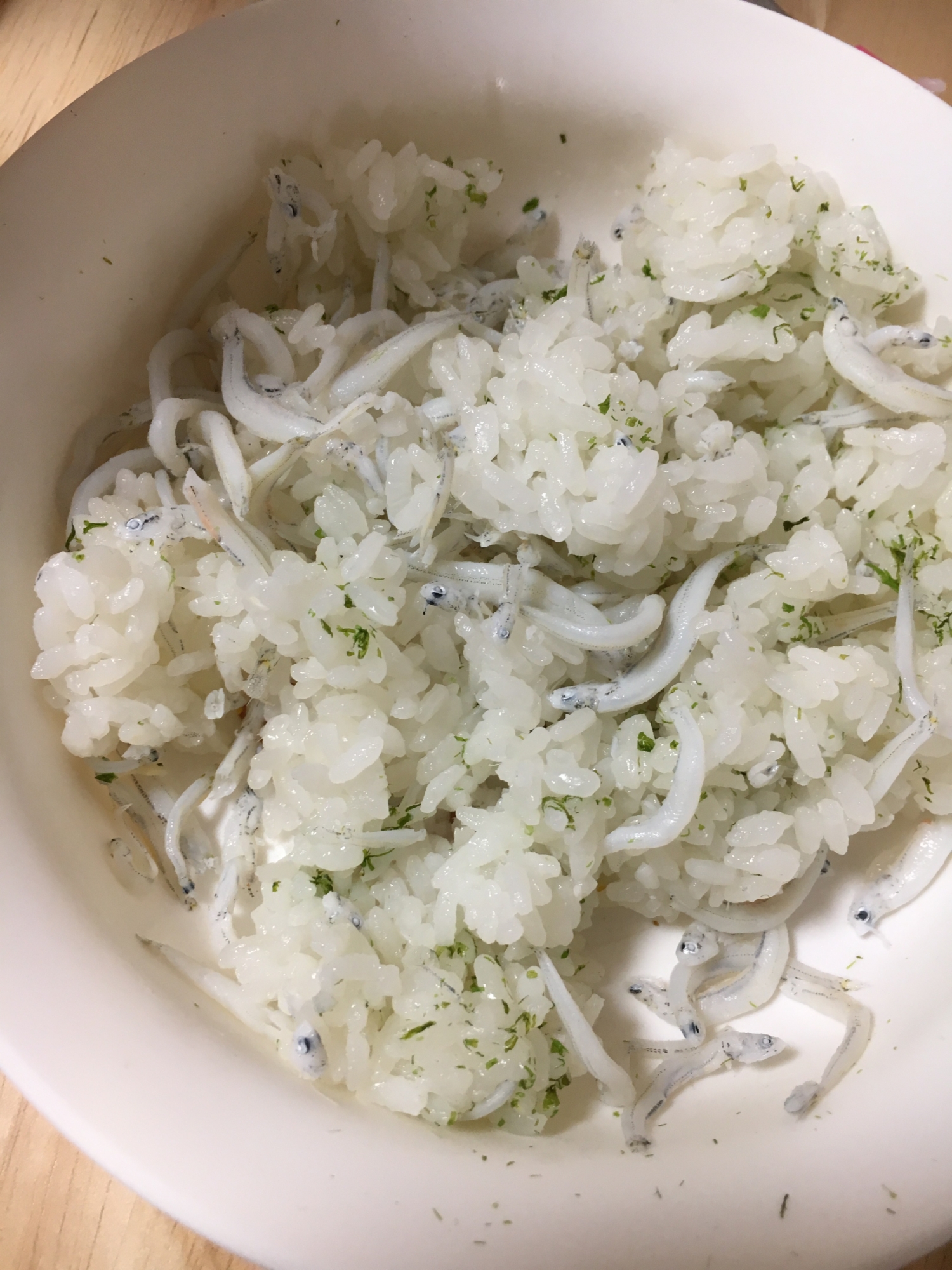 離乳食後期＊しらすとあおのりの混ぜご飯