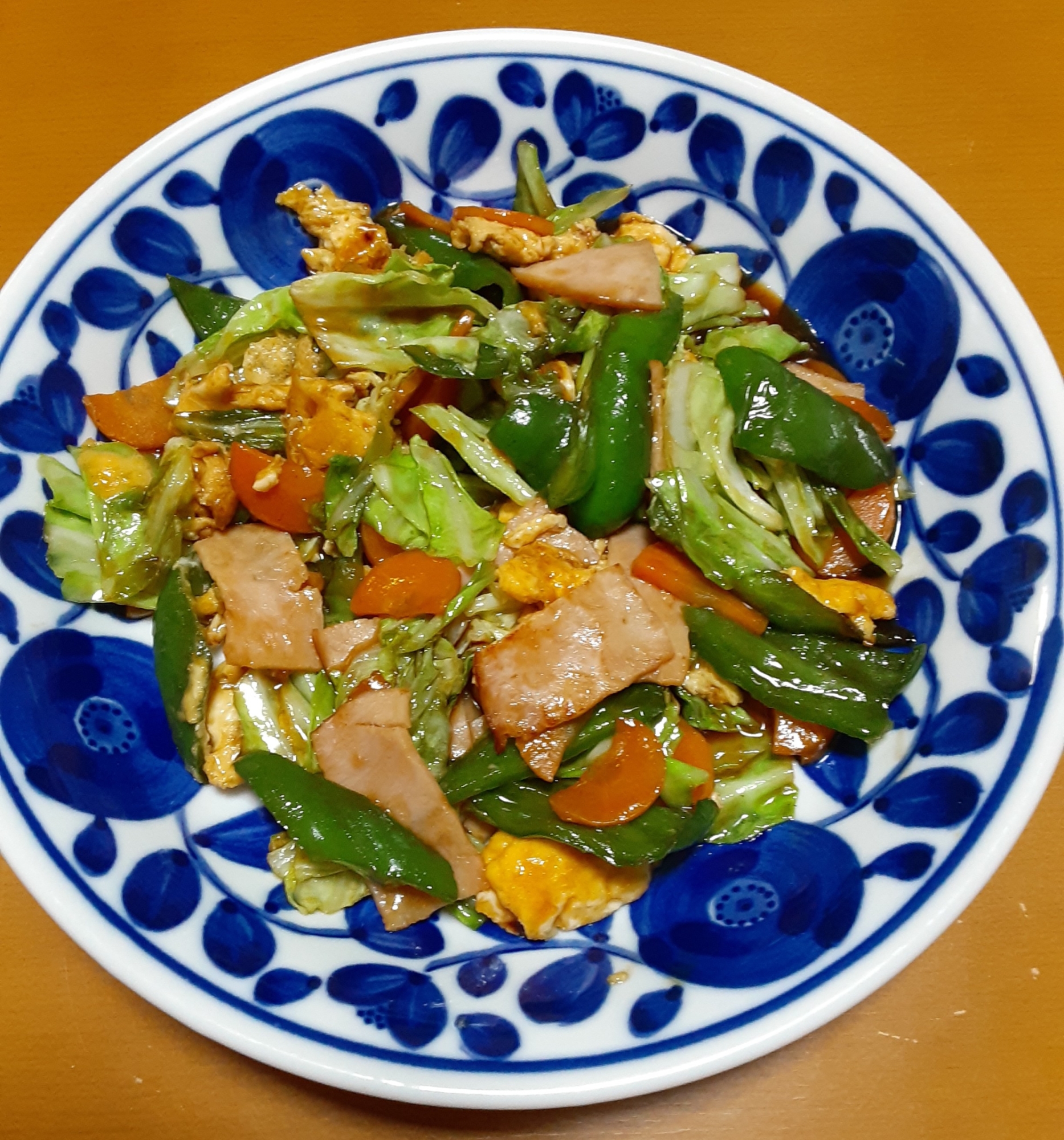 オイスターソース味の野菜の卵炒め