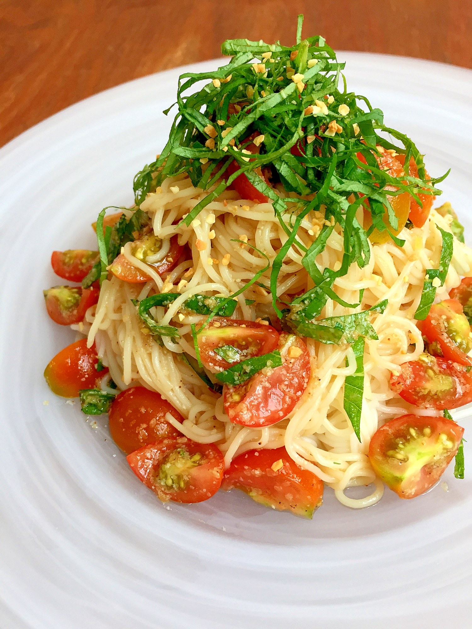 簡単 和えるだけ トマトと青じその冷製そうめん レシピ 作り方 By Aka Ru 楽天レシピ 簡単 和えるだけ トマトと青じその冷製そうめん レシピ 作り方 By Aka Ru 楽天レシピ