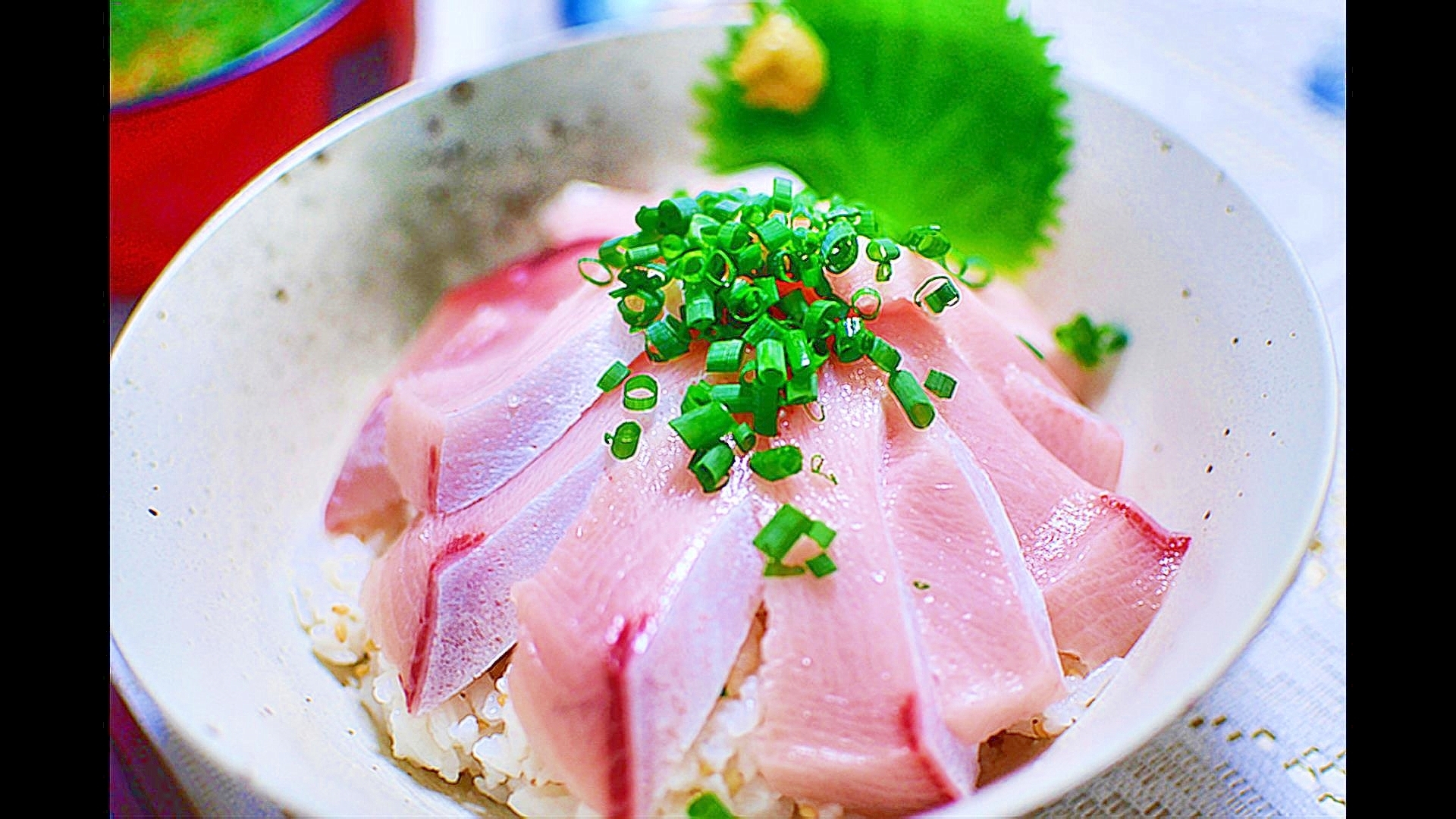 ぶりトロの刺身柵を使ったぶりトロ丼