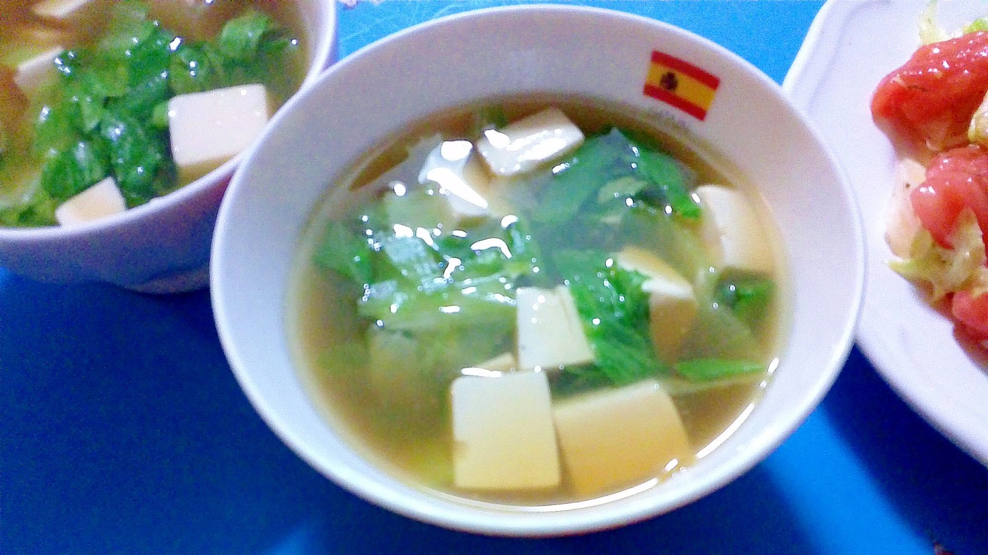 レタスと豆腐の和風スープ