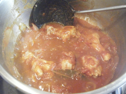 バルサミコ酢で☆鶏肉のトマトソース煮