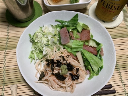 めんたい胡瓜のこってり素麺